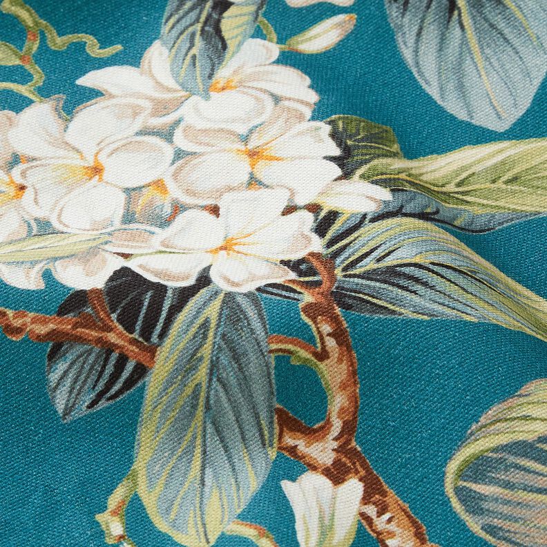 Decor Fabric Canvas flowering tree – ocean blue,  image number 2