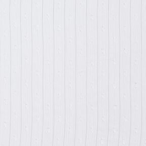 Metallic pinstripe chiffon dobby – white/metallic silver, 