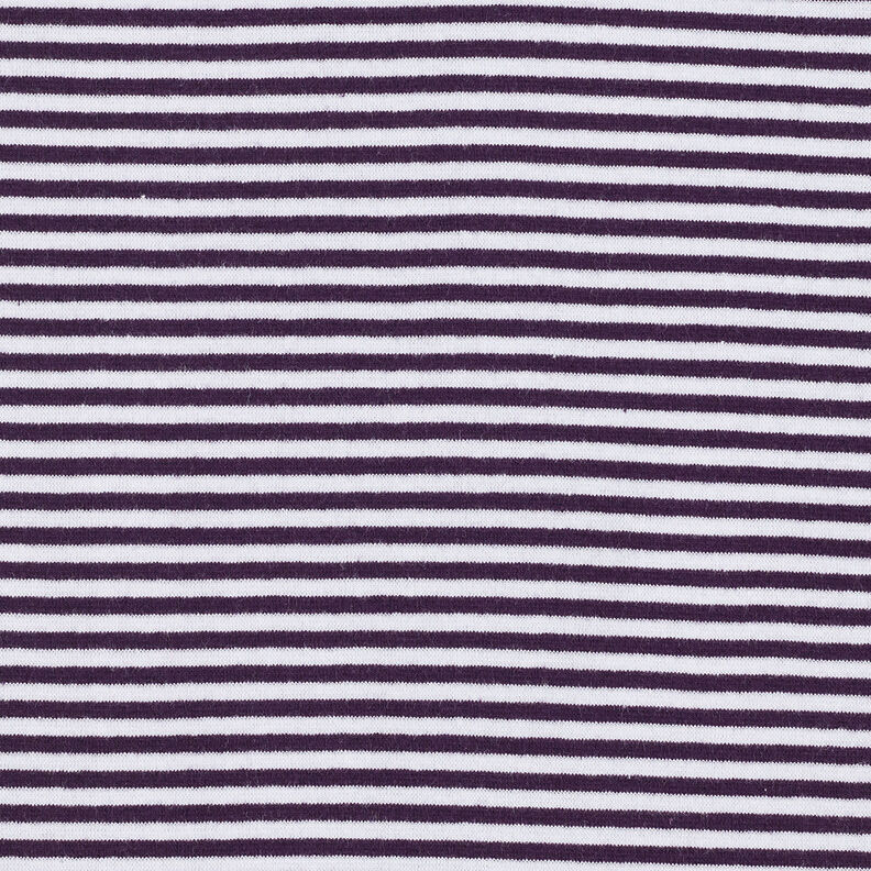 Ribbing Striped tubular fabric – plum/white,  image number 1