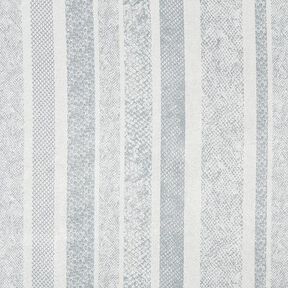 Snake pattern satin lining fabric – white/silver grey, 
