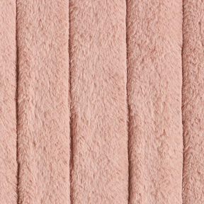 Faux Fur Stripes – dusky pink, 