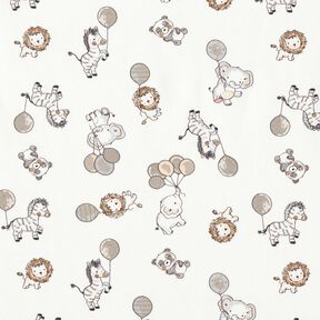 Cotton Jersey Party Animals – ivory, 