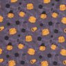 Cotton Poplin Scary Pumpkins – aubergine/orange,  thumbnail number 1