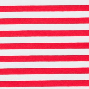 Cotton Jersey Wide Stripes – red/white, 