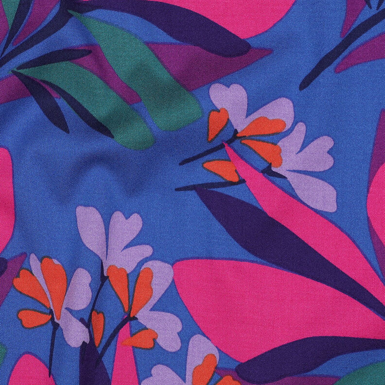 Rosella Stretch Spring Garden | Nerida Hansen – royal blue/red lilac,  image number 2