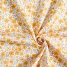 Decor Fabric Sateen sea of blooms – mustard/white,  thumbnail number 3