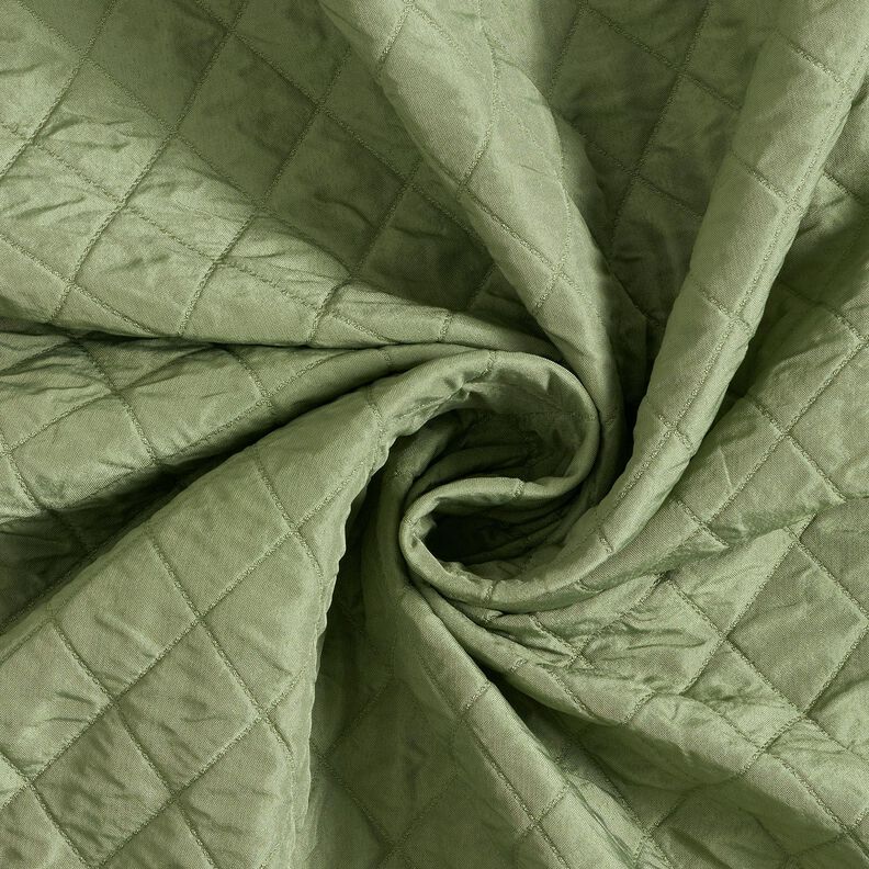 Diamond Quilted Fabric – reed,  image number 3