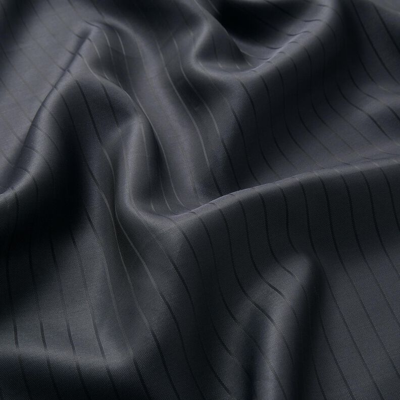 Lining Fabric Jacquard Vertical stripes – anthracite,  image number 2