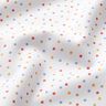 Decor Fabric Sateen colourful little dots – white,  thumbnail number 2