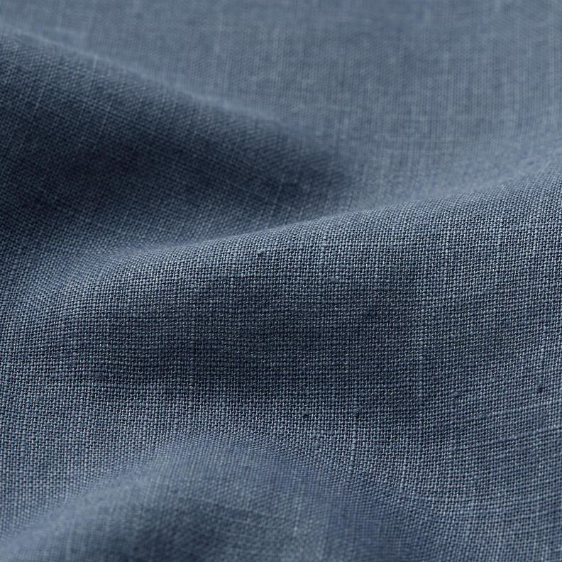 Lightweight linen blend pre-washed – blue grey,  image number 3