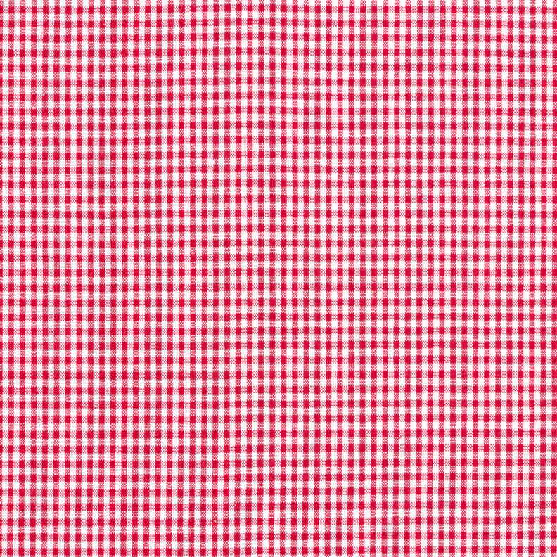 Cotton Vichy check 0,2 cm – red/white,  image number 1
