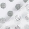 Tulle, glitter dots – silver metallic,  thumbnail number 3