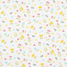 Cotton Poplin Flower meadow and dots – white,  thumbnail number 1