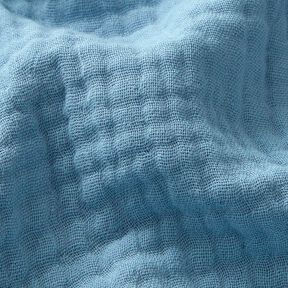 Triple-Layer Cotton Muslin Plain – light blue, 