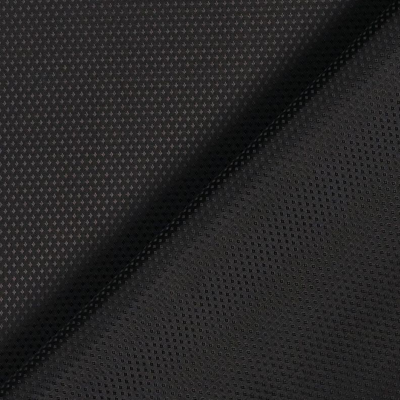 Lining Fabric Jacquard Mini Diamonds – black,  image number 3