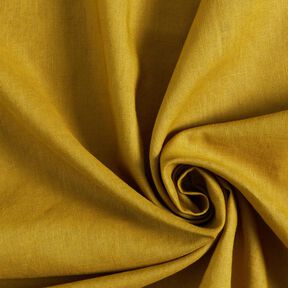 Lightweight linen blend pre-washed – mustard, 