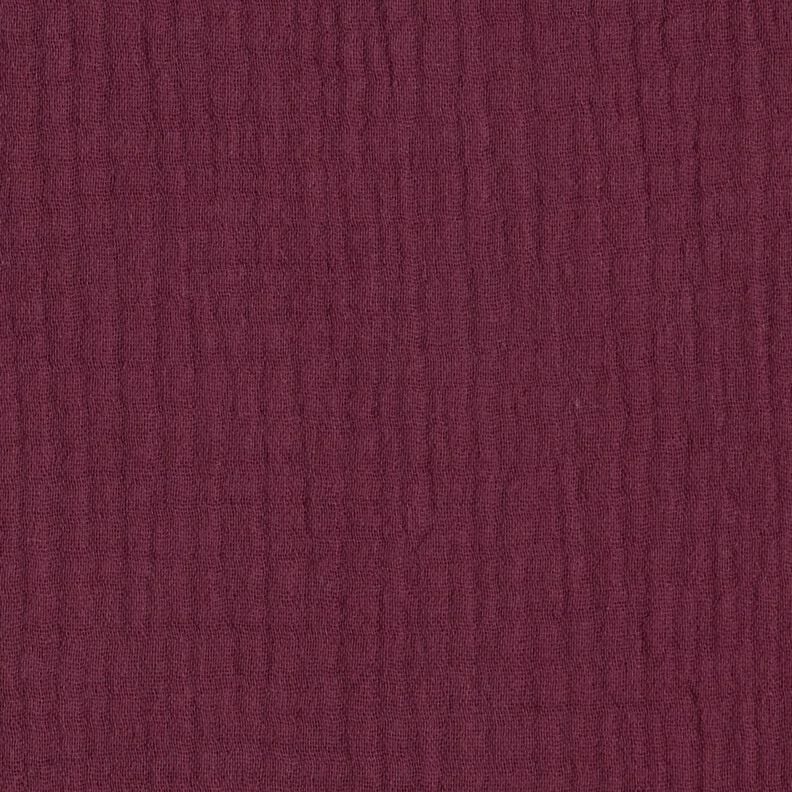 GOTS Triple-Layer Cotton Muslin – merlot,  image number 1