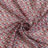 Chiffon retro pattern – white/dark red,  thumbnail number 4