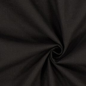 Linen fabric Ramie mix medium – black, 