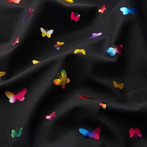 Softshell glitter butterflies – black/colour mix, 