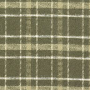 Flannel large tartan check – khaki/white, 