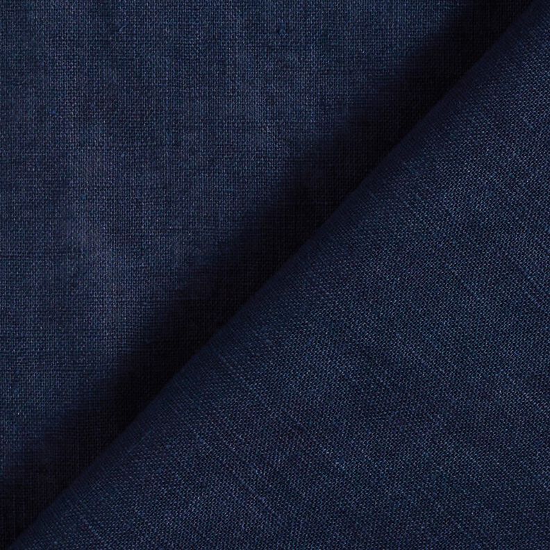 Lightweight linen blend pre-washed – midnight blue,  image number 4