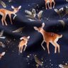 French terry enchanting reindeer | Glitzerpüppi – midnight blue/copper,  thumbnail number 2