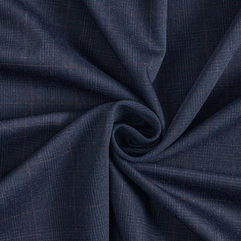 Wool blend subtle tartan – midnight blue/fawn,  image number 3