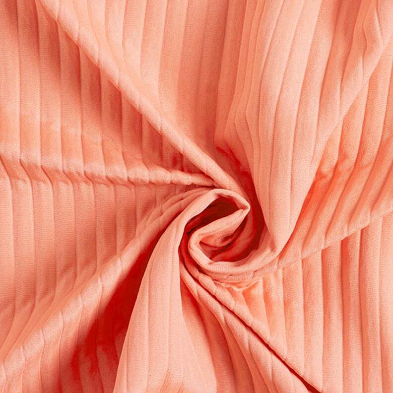 Stretch jacquard 3D stripes | Fibre Mood – salmon,  image number 4