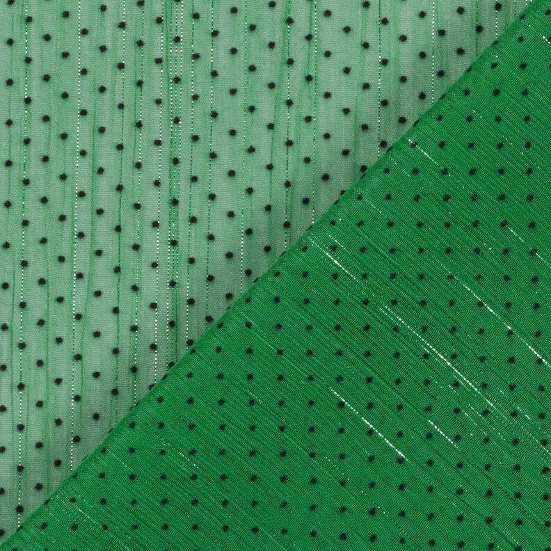 Glitter stripes and dots chiffon – green,  image number 4