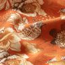 viscose fabric birds and wild roses – terracotta/caramel,  thumbnail number 2