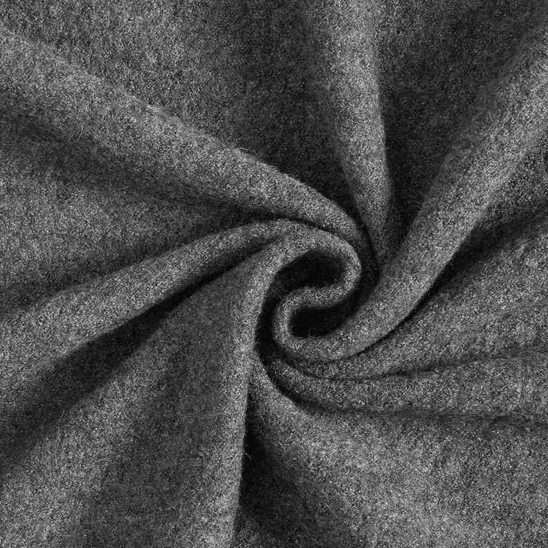 Lightweight viscose and wool blend knitted fabric – dark grey,  image number 1