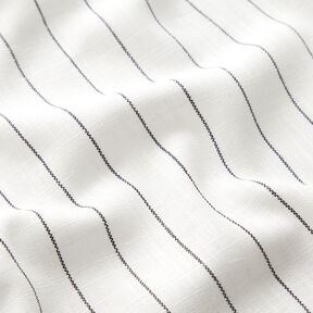 Viscose Linen Blend wide pinstripes – offwhite/black, 