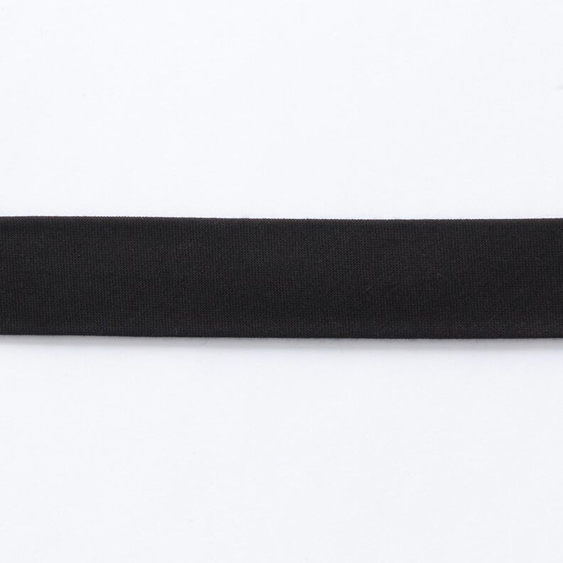 Bias binding Organic cotton [20 mm] – black,  image number 1