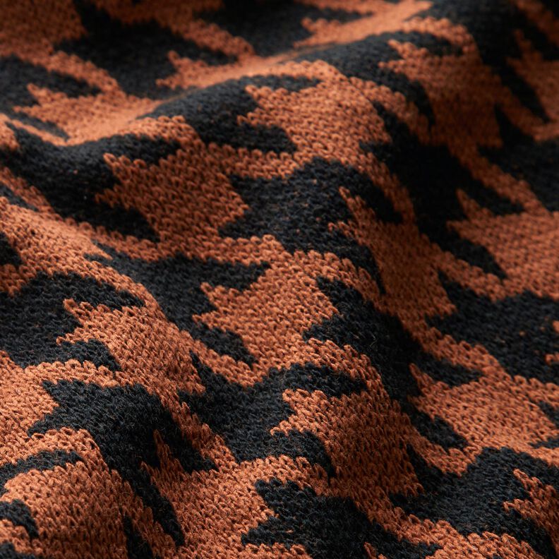 Houndstooth knit – copper/black,  image number 2