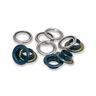 Eyelets with washers [20 pieces | Ø 11 mm] | Prym – navy blue/metallic silver,  thumbnail number 1