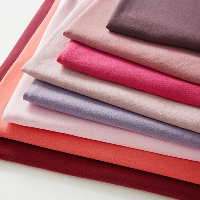 Light Cotton Sweatshirt Fabric Plain – aubergine,  image number 8