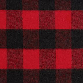 Coating Fabric Tartan – red/black, 