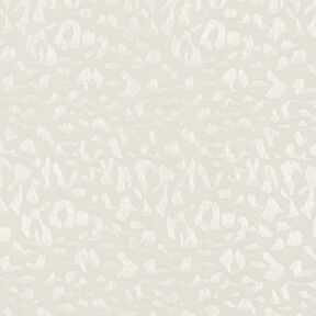Leopard print viscose fabric – white, 