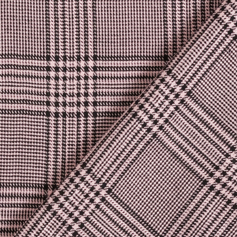 viscose fabric Glen Plaid – dusky pink/black,  image number 5