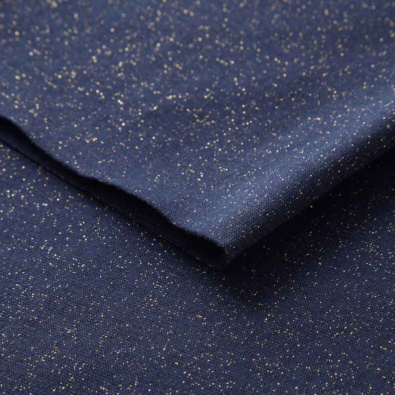 Glitter cuffs tubular fabric – navy blue/metallic silver,  image number 4