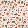 Decor Fabric Canvas Nutcracker – natural/dark red,  thumbnail number 1