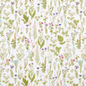 Decorative fabric Digital print Meadow herbs – white/green,  thumbnail number 1