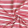 Viscose jersey, irregular glitter stripes – offwhite/red,  thumbnail number 3