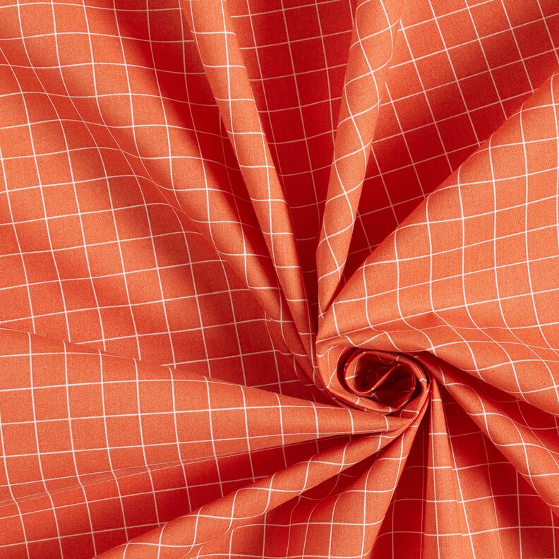 Cotton Cretonne Grid check – terracotta,  image number 3