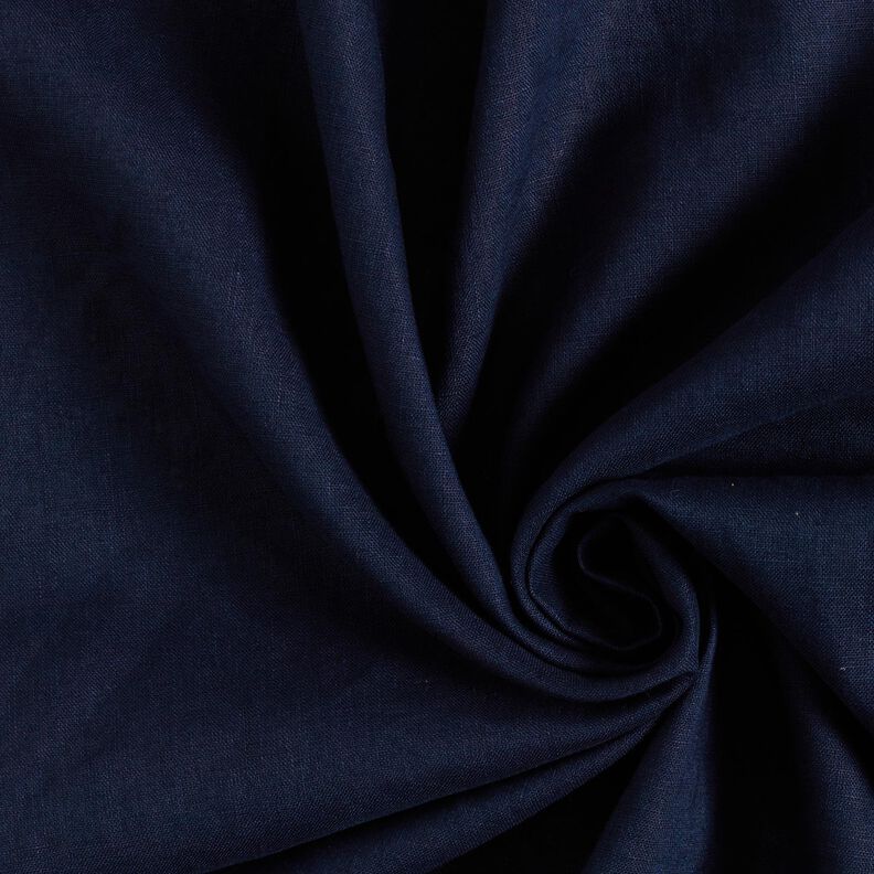 Lightweight linen blend pre-washed – midnight blue,  image number 1