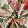 Decor Fabric Half Panama Rose garden – natural/carmine,  thumbnail number 3