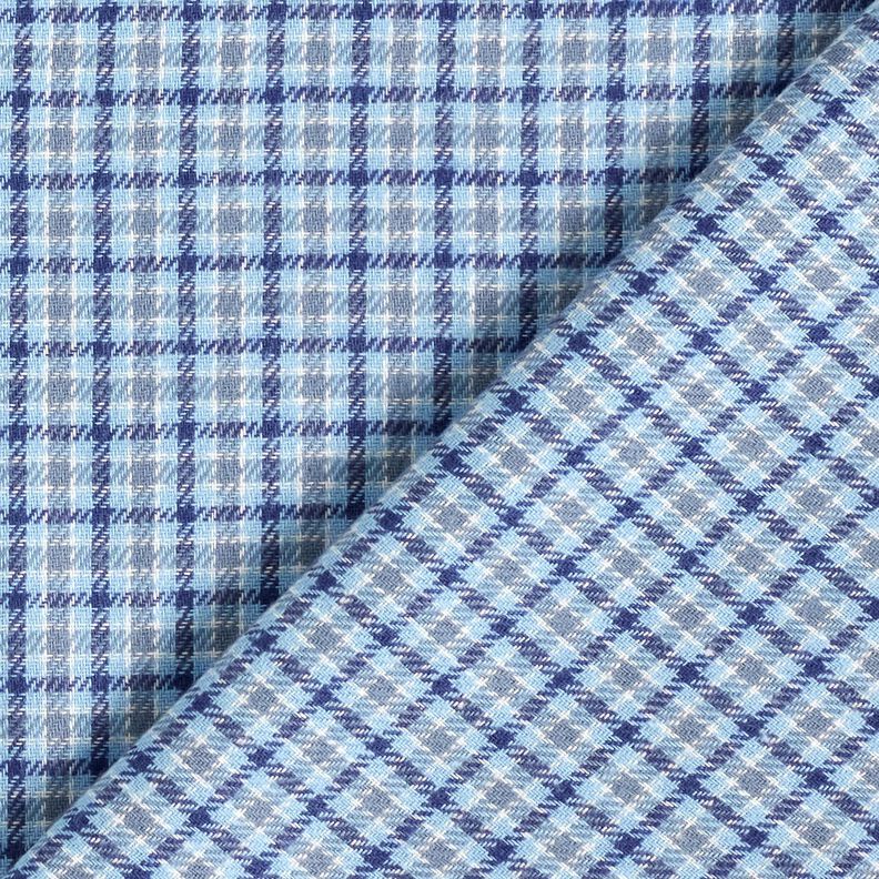 Flannel colourful Prince of Wales Check – light blue/navy blue,  image number 4