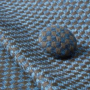 Covered Button - Outdoor Decor Fabric Agora Senda - dove grey/brown, 