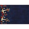 Cotton Jersey Anchors and roses | Glitzerpüppi – midnight blue/antique gold,  thumbnail number 6